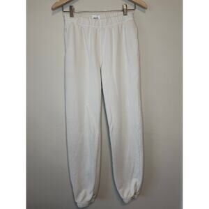 MATE the Label Organic Cotton Cream Jogger sweatpants